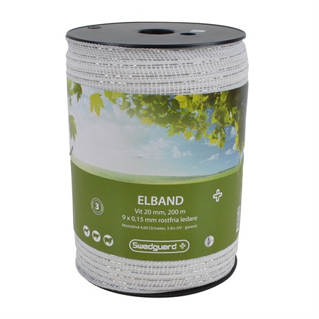 Elband + 20 mm vit 200 m 9x0,15